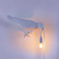 Seletti Bird Lamp White Looking Right